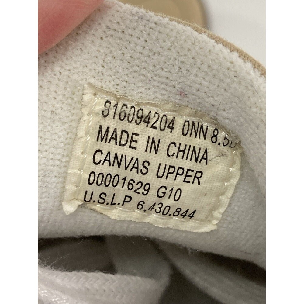 Polo Ralph Lauren Harold Sneakers Men’s 8.5D Tan Canvas Lace-Up Casual - Picture 7 of 8